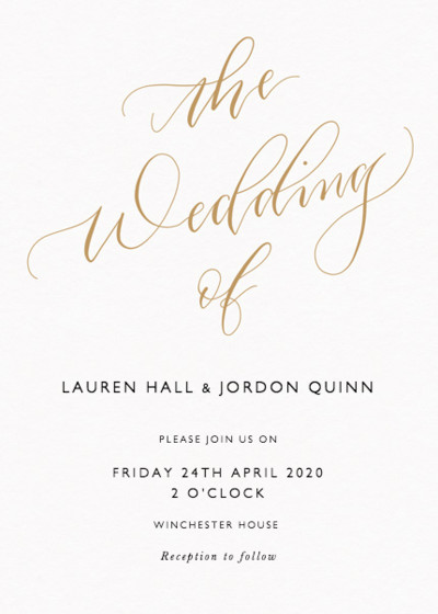 wedding invitation photo