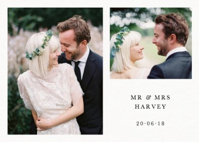 wedding photo thank you cards