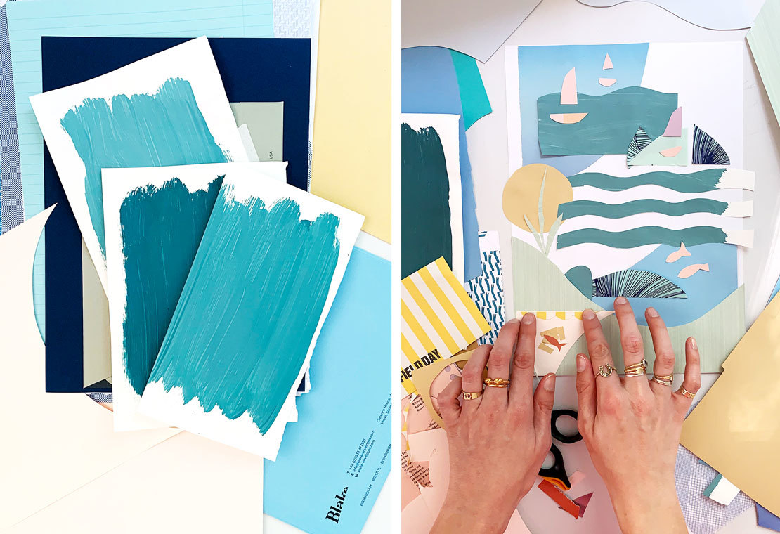 Make & Create: Sea View Collage | Papier