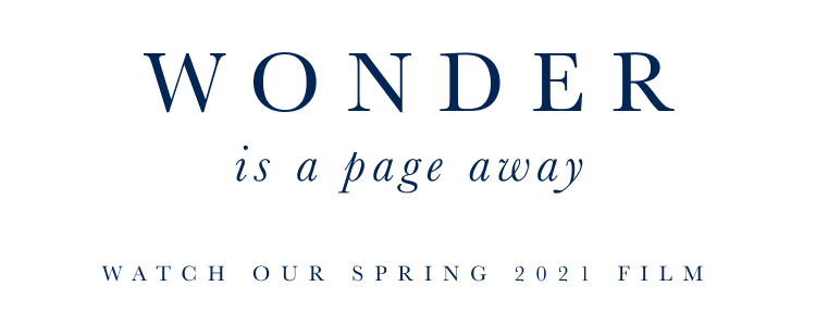 Wonder is a page away - watch our Spring 2021 film